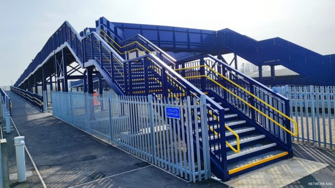 Suggitt's Lane footbridge in Cleethorpes opened on 18 March 2021