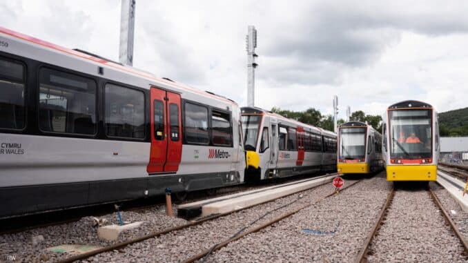 Wales' first tram trains are now at their new depot at Taff's Well