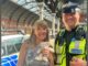 PC Rob Simpson reunited Linda Lawson with the teddy bear her late husband had given her