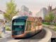 Artist's impression of a West Yorkshire tram.