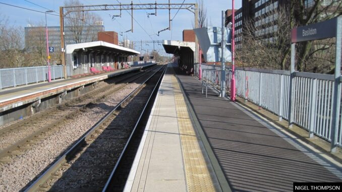 Platform 2 at Basildon station is to be rebuilt, allowing 12-car trains to call.