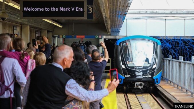 The new SkyTrain Mark V entered service on 10 July 2025.