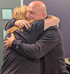 Stuart congratulates Alicia!